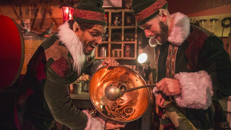 Elves with drum
