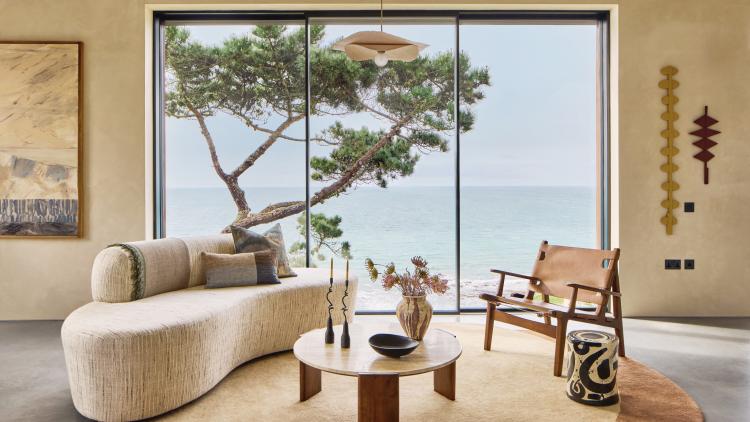 Lounge with sea views