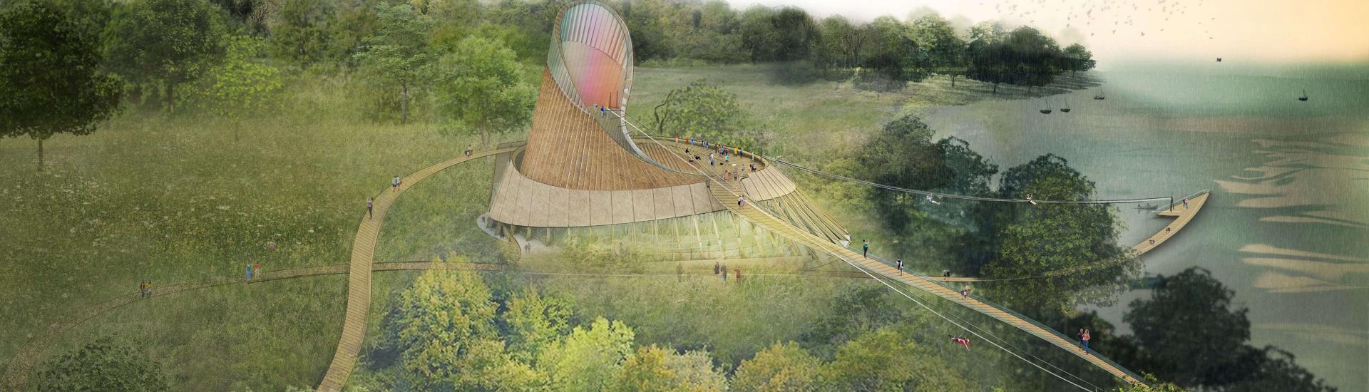 CGI impression of Eden Project Foyle