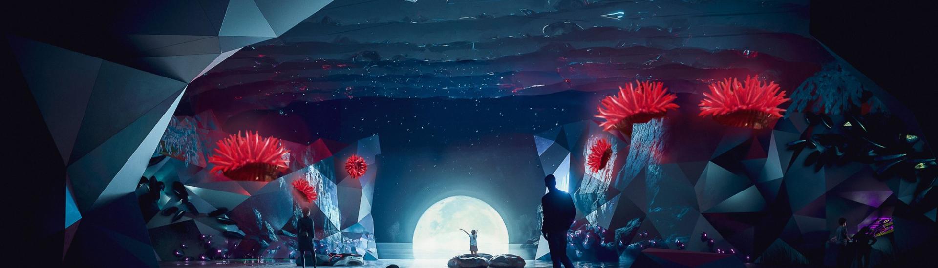 CGI image of Eden Project Morecambe immersive experience